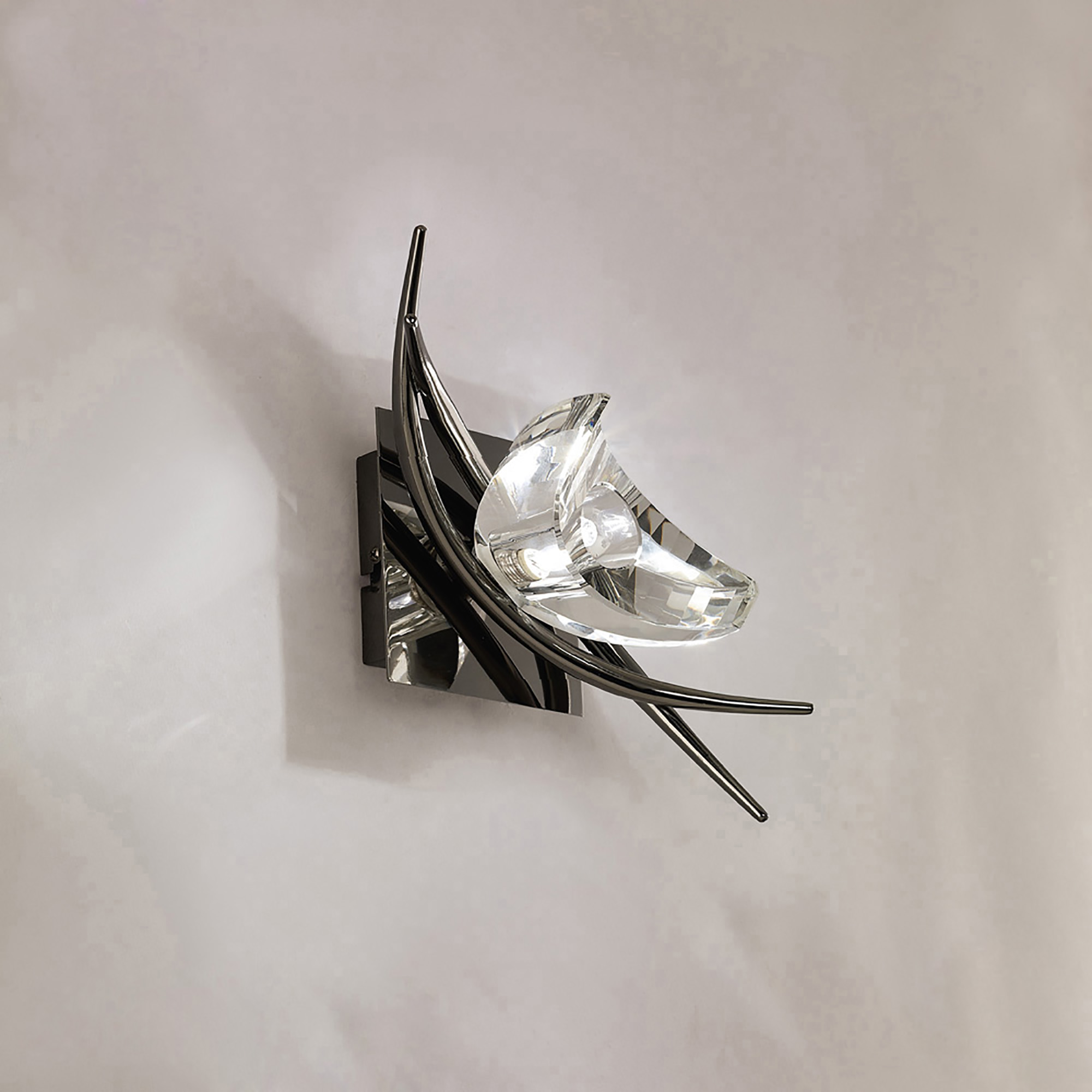 Eclipse Black Chrome Wall Lights Mantra Armed Wall Lights Eclipse Black Chrome Wall Lights Mantra Armed Wall Lights